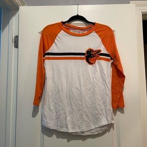 PINK Baltimore Orioles 3/4 sleeve top